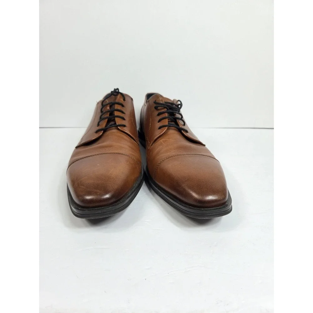Cole Haan Grand Os Lenox Hill Cap Toe Shoe Oxford Lace Up Tan Brown Men 13 M